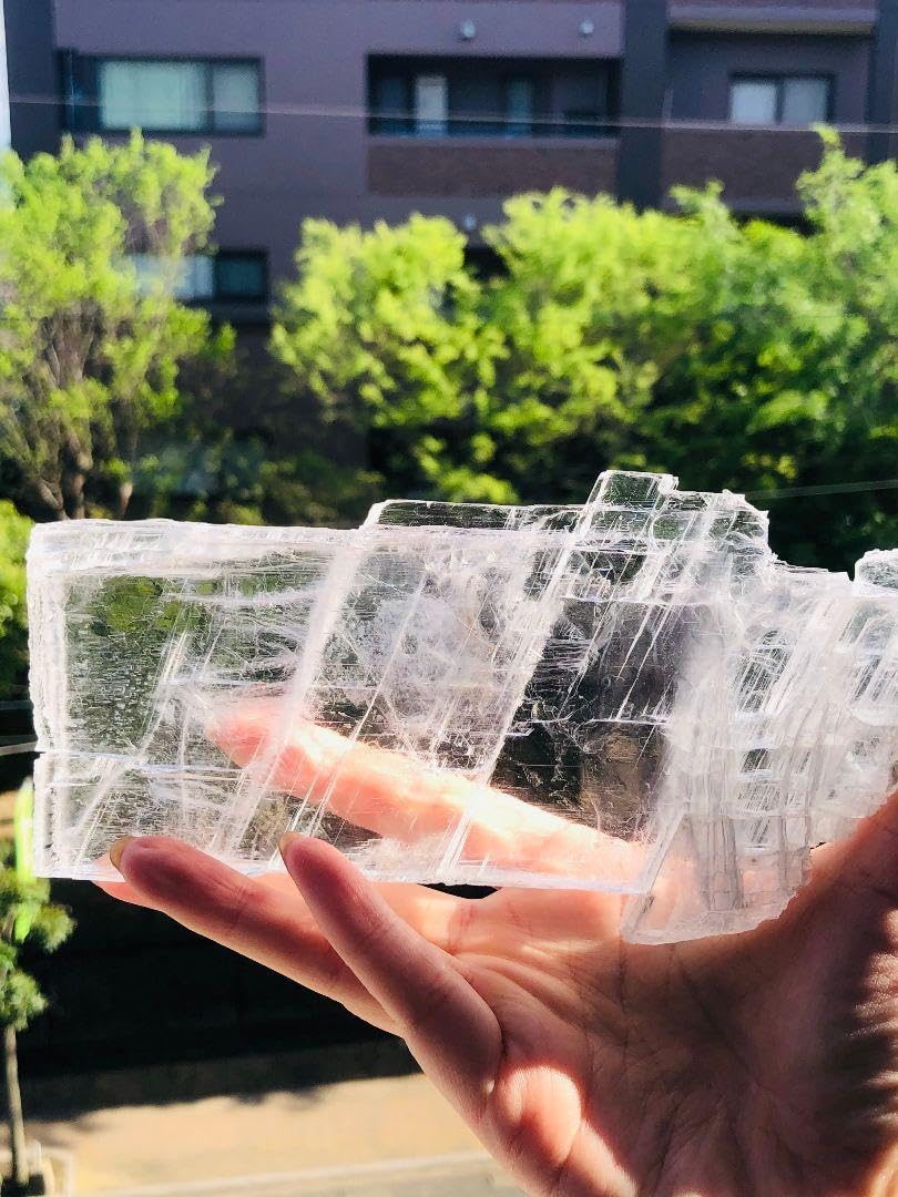 Amazon.co.jp: 聖母マリアのガラス！セレナイトの大きなプレート